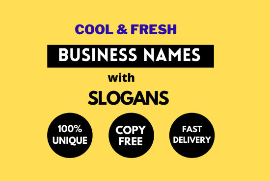Provide 15 premium brand names, business name or company names with ...