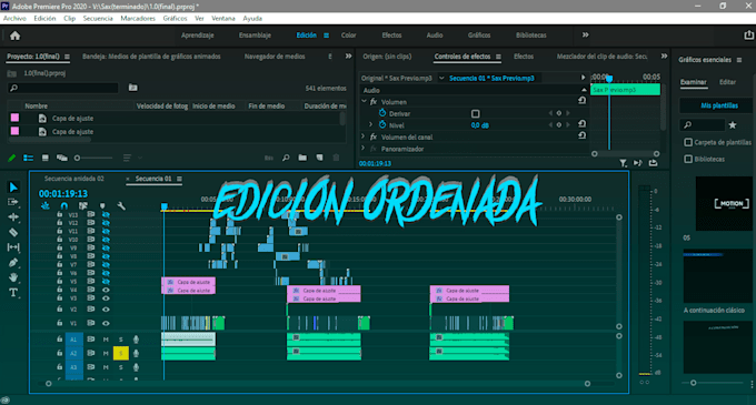 edit a set of simple videos, editar conjunto de videos
