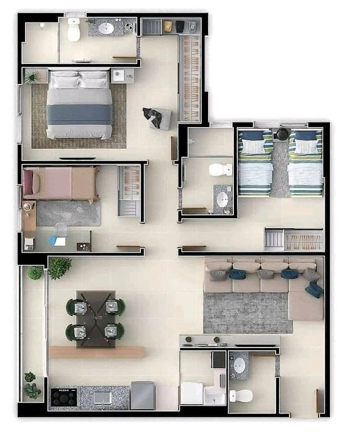 create a 3d floor plan from your PDF or hand sketch using sketchup