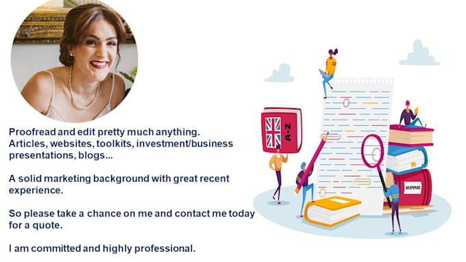be your content editor and proofreader