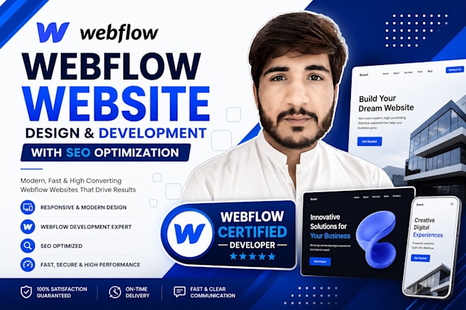 do webflow website development with SEO