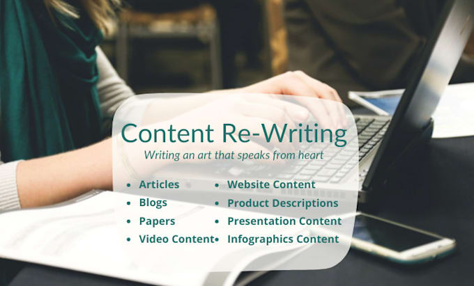 rewrite your articles, blogs, or web content professionally