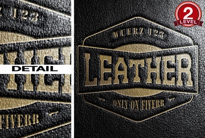 Replicate your logo into this realistic leather style by Wuerz123 | Fiverr