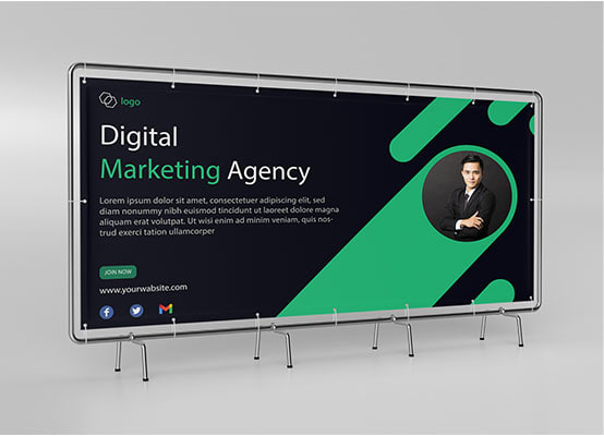 design modern billboard, signage or banner