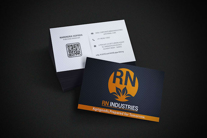 create modern design business card for your business