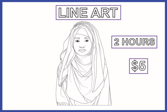 Top 5! I will create a vector line art any product outline drawing illustrations 24hour