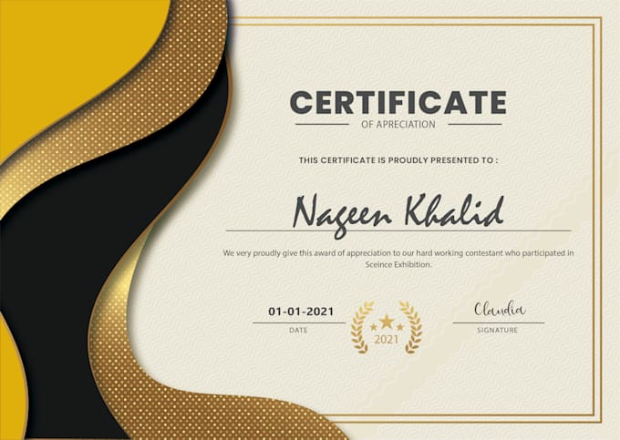 design professional diploma, award certificate