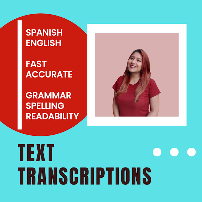 transcript text from images or audio