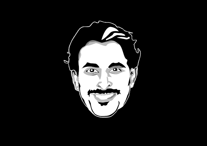 design a minimalist social media vector avatar of you