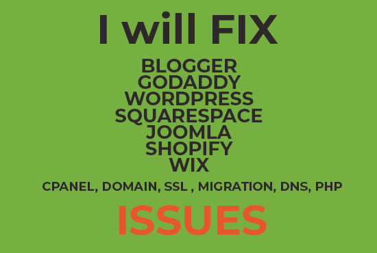 fix or help any kinds of web hosting problem