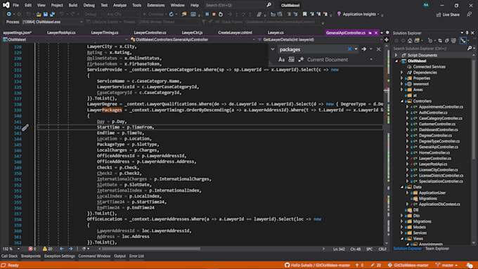 develop short asp dotnet core or mvc web applications