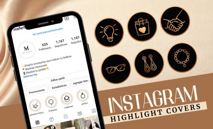 Create professional instagram highlight covers by Maferhernandez | Fiverr