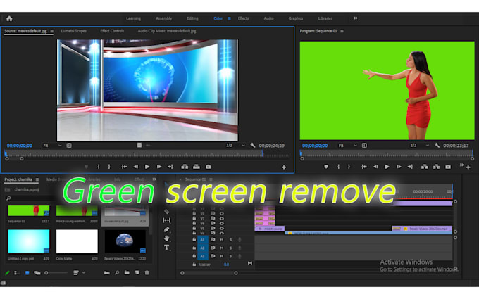 do green screen video editing