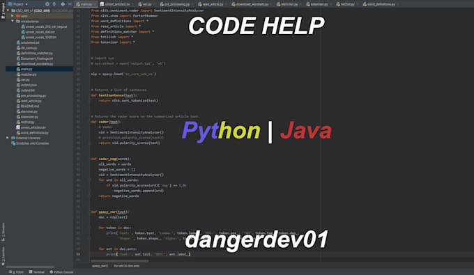 Debug your python code by Dangerdev01 | Fiverr