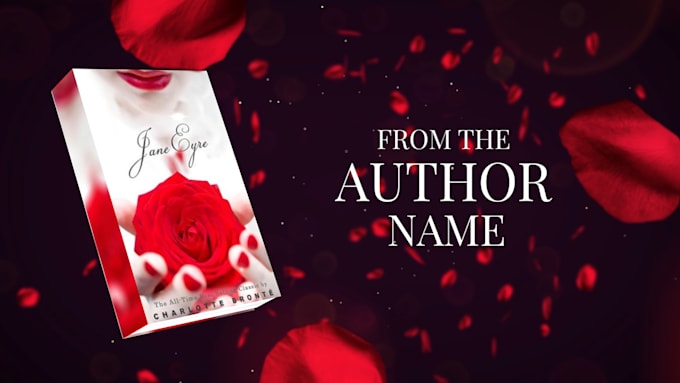 create professional romance book trailer video