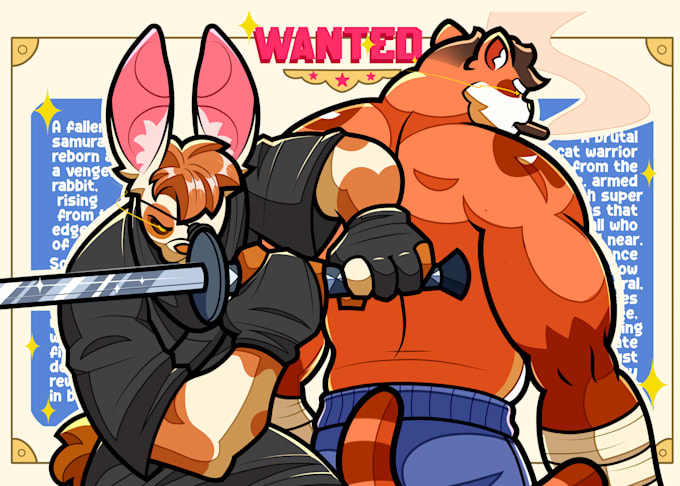 draw a unique furry character or fursona for you