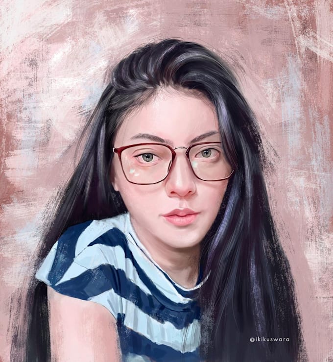 Paint your portrait photo into digital art by Ikikuswara Fiverr