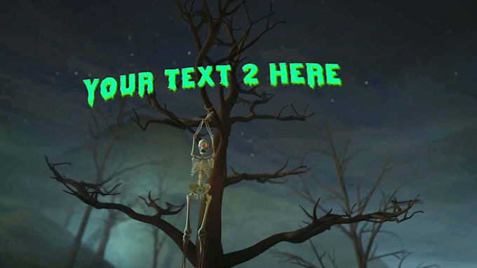 create horror halloween night video