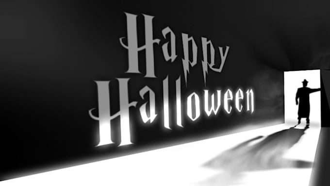 make dark room halloween video