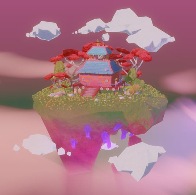create low poly game assets