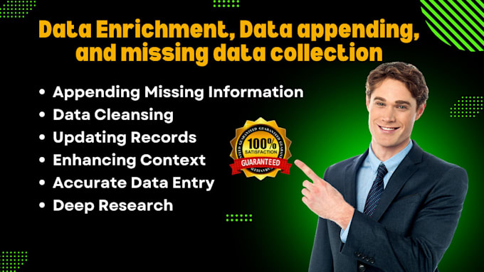 do data enrichment and data entry for you