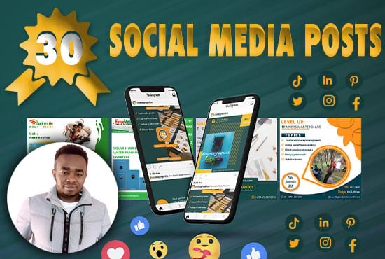 Design engaging social media posts for your brand by Cyrusgraphics | Fiverr