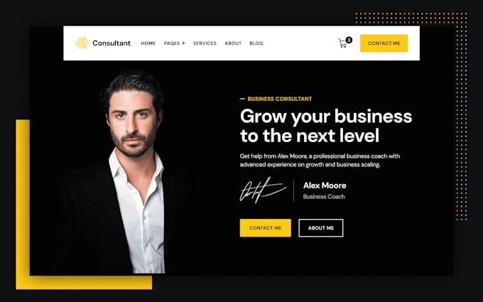 create a business consulting website, consulting website