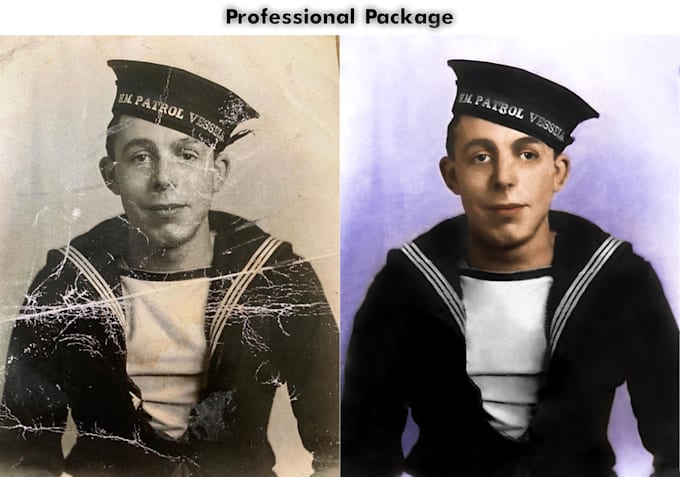 restore damaged photos, fix pictures, and repair old images professionally