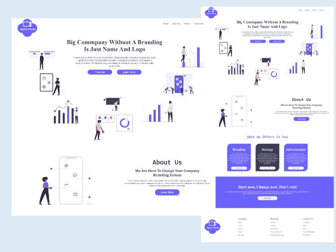 Make a fully responsive website by Inlinkweb Fiverr