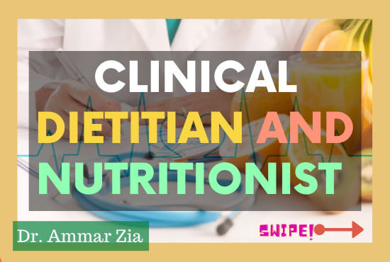be your dietitian and make your diet plan