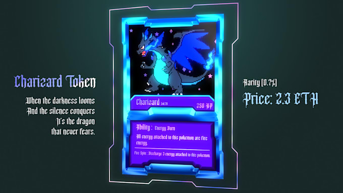 create parallax nft trading cards