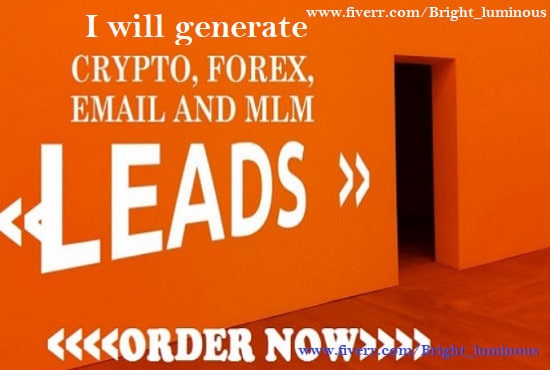 generate MLM leads, forex, crypto leads for your business