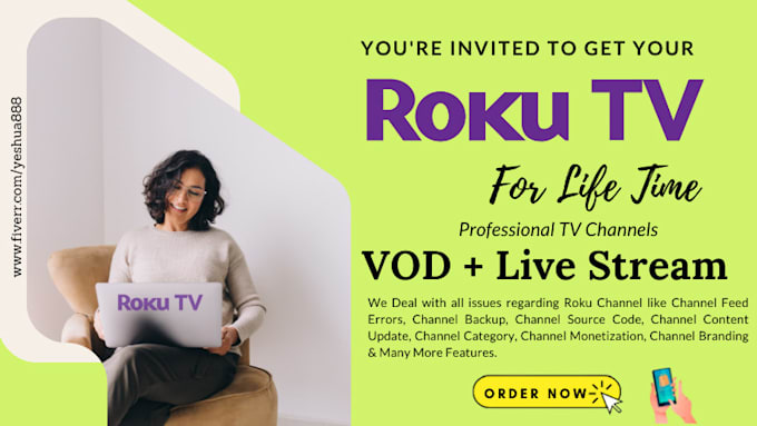 develop professional roku or firetv channel