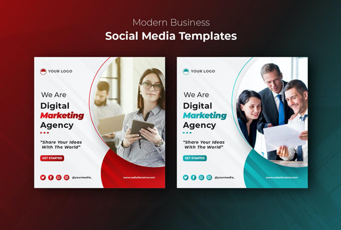 create social media post , canva templates for your brand