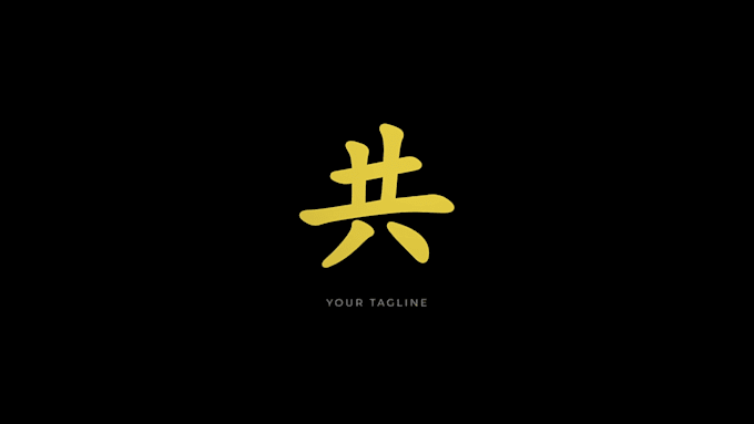 create a simple animated logo intro video