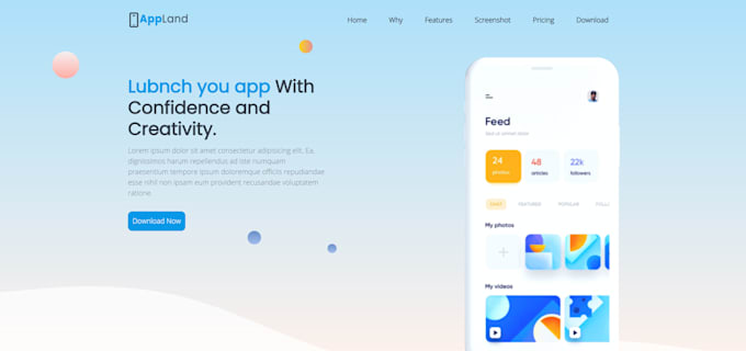 Do responsive website by using html, css and bootstrap with creative ...