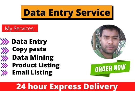 data entry, copy paste and email listing job