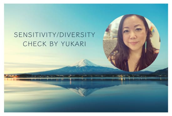 do sensitivity reading for japanese readers, cultures and characters