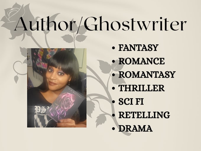 be your ghost and write your fiction novel