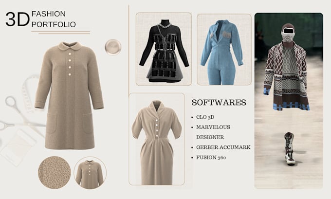 make 3d fashion designs and patterns in clo 3d and gerber