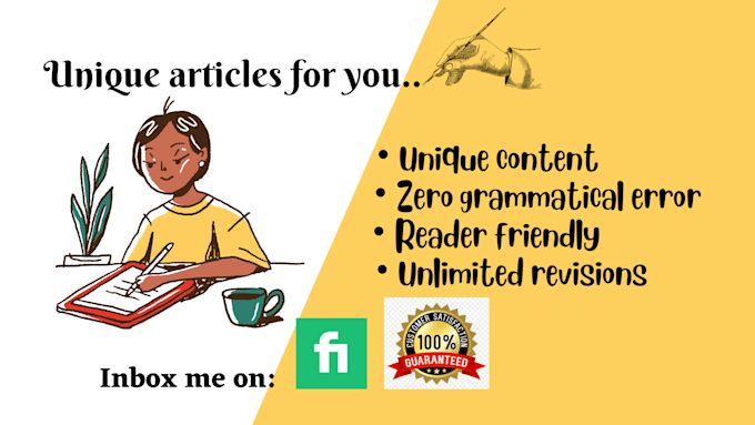 write unique articles on any topics
