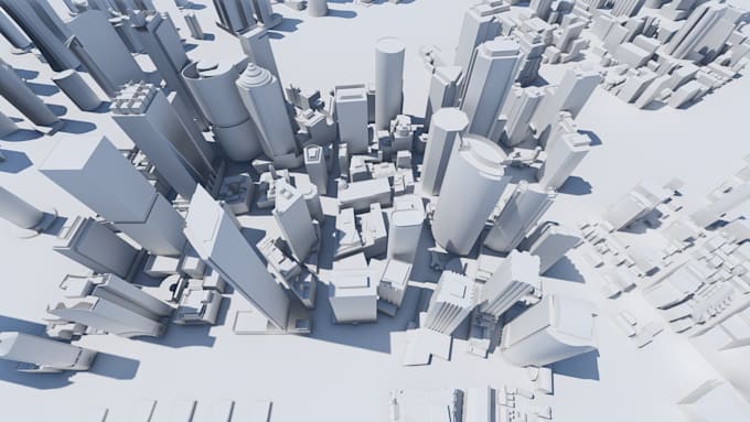 create low poly city models