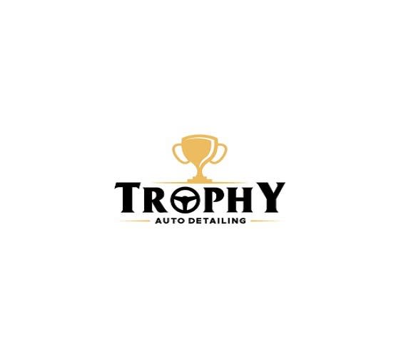 design a trophy logo for a car detailing business