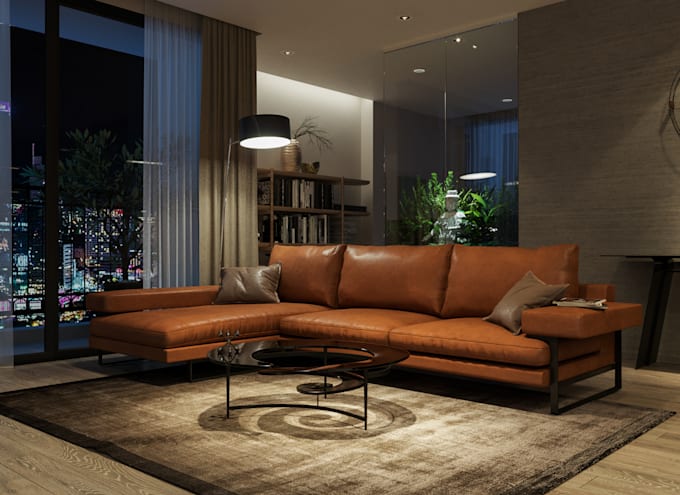 design and render 3d interior, exterior