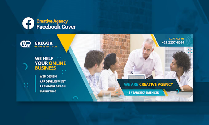Design a professional facebook cover and social media banner by