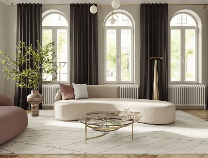 create realistic 3d modeling, rendering interior, exterior
