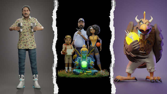 create magnificent 3d characters for games and production