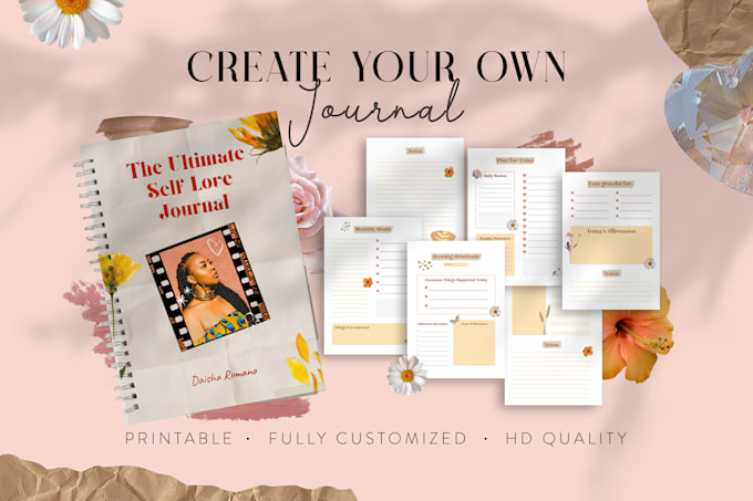design editable journal, planner or worksheet in canva