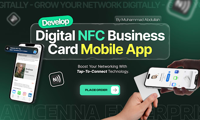 develop a nfc digital business cards app