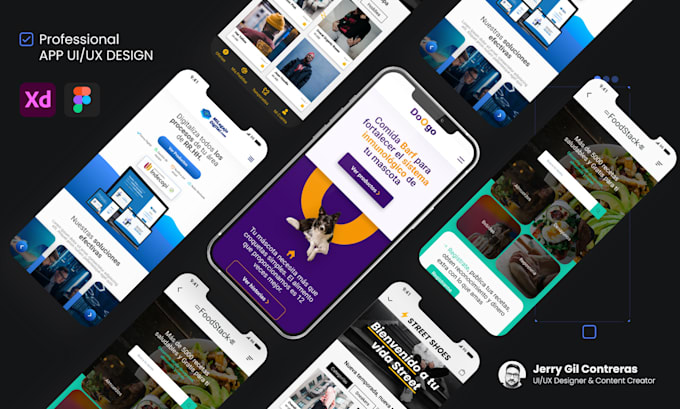 design UI UX interface app startups